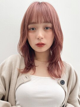 リヤン 表参道(lyann) 暗めカラーデザインカラーフェイスフレーミングミディアムヘアa