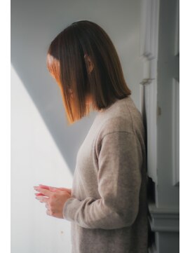 ボブ　髪質改善／白髪改善／白髪ぼかし／脱白髪染め