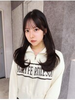 ハオ(hao)&nbsp;【hao渋谷】ブルーブラック×バタフライカット