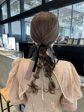 ヘア フラッグ 西葛西店(hair flag) 編み下ろしスタイル