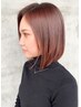 【初めての方にも◎】【平日】カット+艶カラー+クイックトリートメント