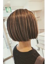 オッジ ヘアー 深谷店(Oggi Hair) ボブ ハイライト 7月