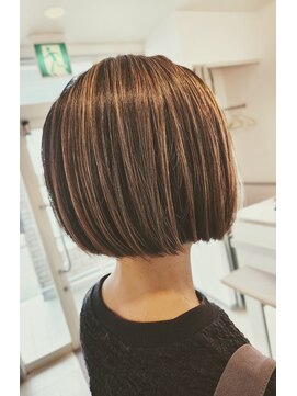 オッジ ヘアー 深谷店(Oggi Hair) ボブ ハイライト 7月