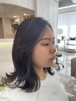 アロン(ALLON) 艶感たっぷり地毛風カラー×外ハネミディ