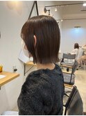 【Lolonois中津】パツっとボブ×マロンブラウン