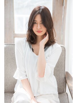 アドラーブル 長岡リップス旭岡店(adorable) ツヤ感ベージュ×小顔ロング×30代