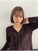 ニュアンスボブ/ベージュカラー/クールショート/20代30代
