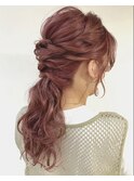 ローポニーヘアセット