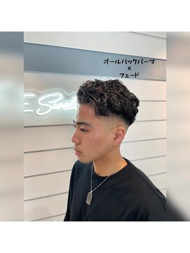 スウェル 船橋店(Swell) オールバックパーマ×フェード