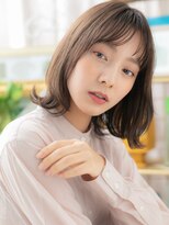 カバーヘア ブリス 大宮西口(COVER HAIR bliss) カーキグレージュミストバング小顔ウルフボブc5大宮20代30代40代