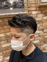 ミナミ(MINAMI)&nbsp;オールバックスタイル　アイロンパーマ　国分寺