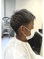 リセット ジェイアール高槻店(ReSET) メンズショートスタイル×シルバーカラー