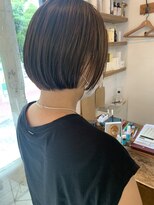 ナタン 自由が丘(NATHAN)&nbsp;フレンチカジュアル×ブルーシルバー×ヘルシースタイル×ボブ