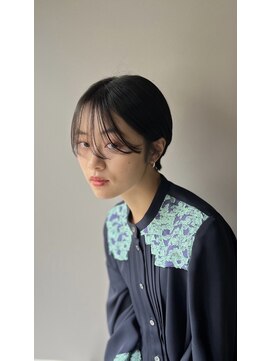 ダブル(W) 骨格カバーできるショート グレージュカラー 元住吉 YUTA