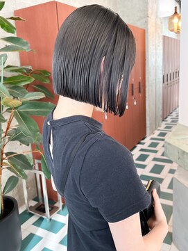 ノエ(noe) 顎ラインボブ×透け感グレージュ