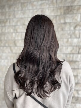 フラット 千葉(Flat.) ラベンダーグレージュ/ゆるふわ巻きロング【千葉】