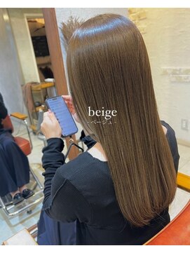 ヘアメイク リヴ(Hair Make Liv) ベージュカラー×艶髪ロング