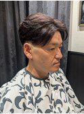 センターパート×スキンミドルフェード!