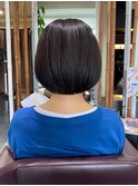 【SARAJU 西宮北口店】ショートボブダークブラウン