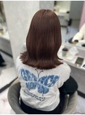《karen》チョコレートブラウン/切りっぱなし/韓国ヘア