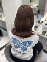 ジーナ 名駅(XENA.) 《karen》チョコレートブラウン/切りっぱなし/韓国ヘア