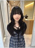 美髪黒髪ロングハッシュカット【広島/本通】