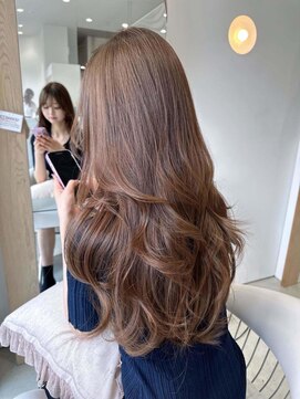 ノエシキカ(noe sikika) くびれヘア/アプリコットオレンジ/ハイライトカラー/栄e14