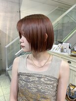 ヘアーデザイン アルエ(HAIR×design ARUE) オレンジカラー/ミニボブ