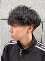 ジーニー 新百合ヶ丘(Genie) ダークアッシュニュアンスパーマ韓国マッシュベリーショート