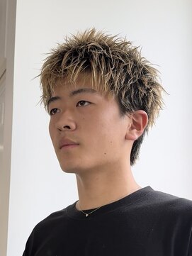 フィフス 天神大名(fifth) 天神大名スパイキーパーマメンズパーマシースルーマッシュ30代