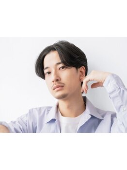 《人気No.1の王道センターパート》自然な毛流れで清潔感あふれるニュアンスパーマ＊[天神/メンズカット]