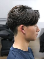 マーズ(MARS) ナチュラルセンターパート ニュアンスパーマ フェード