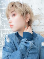 エーバイフー 江坂店(A BY WHO)&nbsp;A BY WHO江坂/ハンサムショート/ハイトーン/ブリーチ