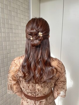 fuu + KENJE 【フウバイケンジ】 【12月6日NEW OPEN(予定)】 【misa】結婚式ヘア/ハーフアップ/リボンアレンジ