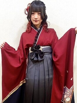 2026成人式早朝6時～『振袖着付け＋ヘアセット』電話予約受付開始！華やかに着付、可愛くへアセット♪