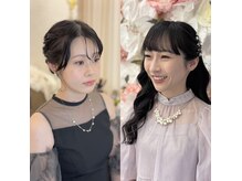 お洋服でのヘアメイクも大人気！