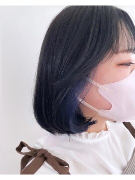 シュガー(Sugar.) ボブイヤリングカラー/ネイビー