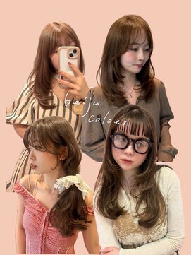 ボタン シブヤ(VOTAN SHIBUYA) こだわり beige color で、柔らかくお洒落に♪.・"