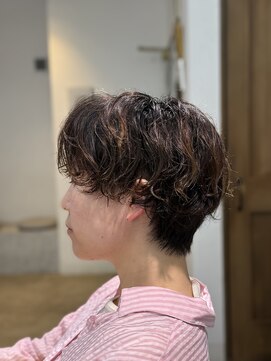 アトリエ リブコ(atelier L.I.B.Co) マッシュにパーマ