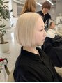 エニフォーイーストハム(Eni for eastham) ホワイトミルクティー×切りっぱなしボブ