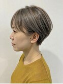 40代50代◎白髪ぼかしハイライト×美髪ショートボブ
