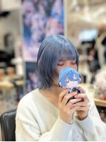 トーキョー オタクヘアー(TOKYO OTAKU HAIR) にじさんじ 小柳ロウ/推しカラー/青/ブリーチ/ウルフカット
