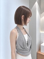 フォト 新宿三丁目(foto)&nbsp;髪質改善縮毛矯正地毛風ストレート切りっぱなしボブ