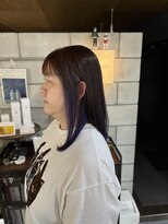 ファスナー(fustener)&nbsp;inner violet blue