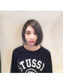 外国人風ボブ