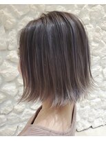 モアナ バイ ヘッドライト 駒沢大学店(Moana by HEADLIGHT)&nbsp;ハイライト#ボブ#グレーアッシュ#大人かわいい