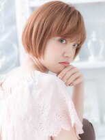 モッズヘア 上尾西口店(mod's hair)&nbsp;ピンクカラーが大人かわいい前下がりミニボブa上尾10代20代30代