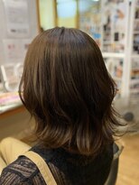ギャロップヘアー&nbsp;シナモンベージュカラー×外ハネボブ