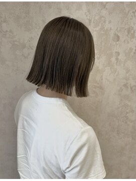 ラボヌールヘアー オリビエ 北千住店(La Bonheur hair Olivier) オリーブベージュ×きりっぱ【北千住美容室】