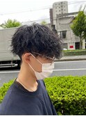 波巻きパーマ